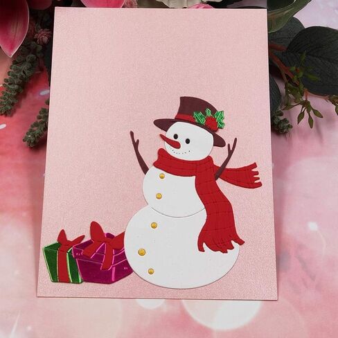 Dies Stencil, Christmas Snowman Metal Cutting Dies Stencil Scrapbooking DIY Album Stamp Paper Die-Cutting and Embossing Card Making Accessories Scrapbooking Die-Cuts in Saudi Arabia