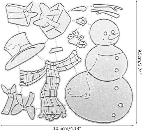 Dies Stencil, Christmas Snowman Metal Cutting Dies Stencil Scrapbooking DIY Album Stamp Paper Die-Cutting and Embossing Card Making Accessories Scrapbooking Die-Cuts in Saudi Arabia