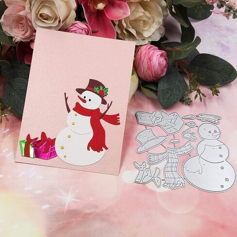 Dies Stencil, Christmas Snowman Metal Cutting Dies Stencil Scrapbooking DIY Album Stamp Paper Die-Cutting and Embossing Card Making Accessories Scrapbooking Die-Cuts in Saudi Arabia