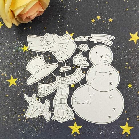 Dies Stencil, Christmas Snowman Metal Cutting Dies Stencil Scrapbooking DIY Album Stamp Paper Die-Cutting and Embossing Card Making Accessories Scrapbooking Die-Cuts in Saudi Arabia