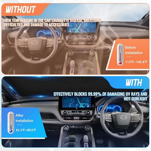 Windshield Sun Shade Compatible with 2016-2022 Lexus RX Thicken 6-Layer Foldable Car Windshield Cover Vehicle Sun Protector for Front Window Reflect UV Sun and Heat in Saudi Arabia