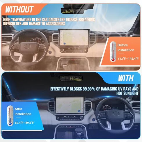 Windshield Sun Shade Compatible with 2016-2022 Lexus RX Thicken 6-Layer Foldable Car Windshield Cover Vehicle Sun Protector for Front Window Reflect UV Sun and Heat in Saudi Arabia