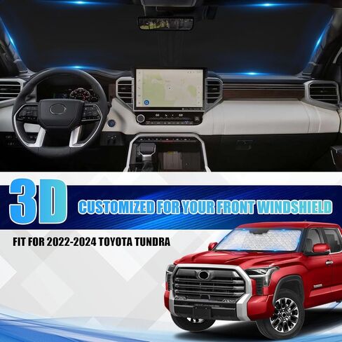 Windshield Sun Shade Compatible with 2016-2022 Lexus RX Thicken 6-Layer Foldable Car Windshield Cover Vehicle Sun Protector for Front Window Reflect UV Sun and Heat in Saudi Arabia