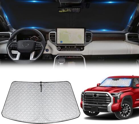 Windshield Sun Shade Compatible with 2016-2022 Lexus RX Thicken 6-Layer Foldable Car Windshield Cover Vehicle Sun Protector for Front Window Reflect UV Sun and Heat in Saudi Arabia