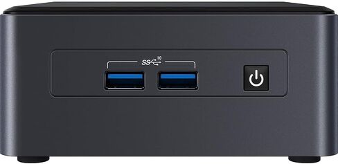 كمبيوتر مكتبي صغير Intel NUC 11 Pro أسود i3-1115G4 ثنائي النواة، UHD، 2 Thunderbolt 3 (Type-C)، WiFi 6، BT، Ethernet LAN (RJ-45)، وحدة هيكلية مع محور in Saudi Arabia