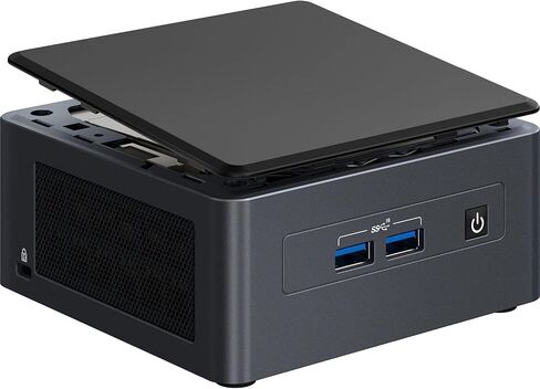 كمبيوتر مكتبي صغير Intel NUC 11 Pro أسود i3-1115G4 ثنائي النواة، UHD، 2 Thunderbolt 3 (Type-C)، WiFi 6، BT، Ethernet LAN (RJ-45)، وحدة هيكلية مع محور in Saudi Arabia