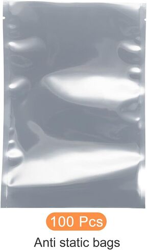 Anti Static Bags ESD Shielding Bags Reusable, [for Electronic Device GPU Hard Drive SSD HDD Motherboard] - 6x8inch/100pcs in Saudi Arabia