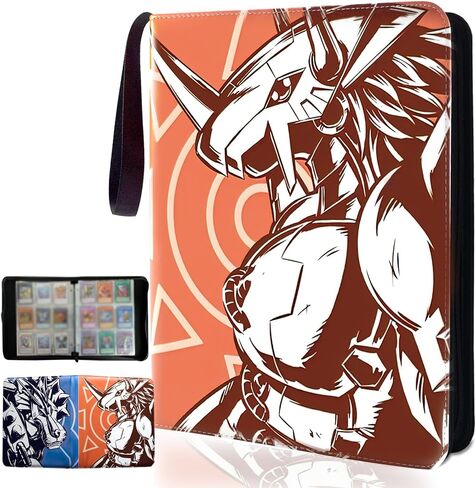 Trading YGO Card Binder, Fits 900 Cards Card Collector Album Holder,with 50 Removable Sleeves Toys Gifts for Boys Girls in Kuwait