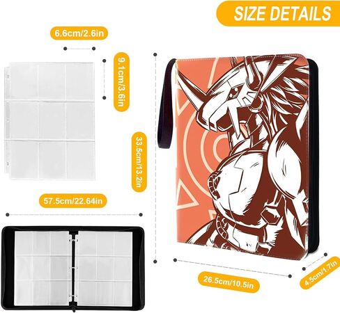 Trading YGO Card Binder, Fits 900 Cards Card Collector Album Holder,with 50 Removable Sleeves Toys Gifts for Boys Girls in Kuwait
