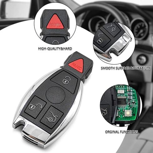 Key Fob FCC ID IYZ3312 IYZDC Fit for Mercedes Benz E550 ML350 E350 2006-2011 Smart Remote Control Key Fob Keyless Entry 4 Button 315MHZ 2PCS in Saudi Arabia