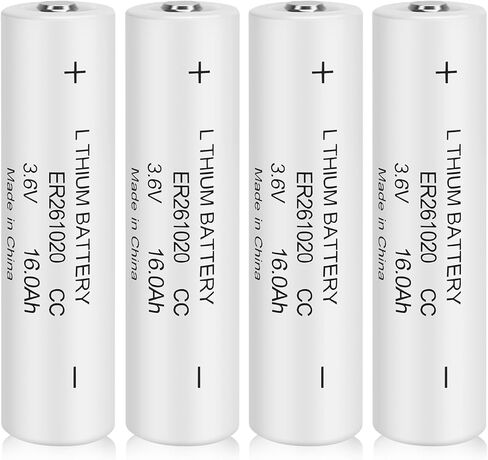 بطارية ER261020 CC 3.6V 16.0AH مزدوجة C ليثيوم ثيونيل 4 عبوات لتحديد المواقع وتخزين ذاكرة المسبار الرقمي... in Kuwait