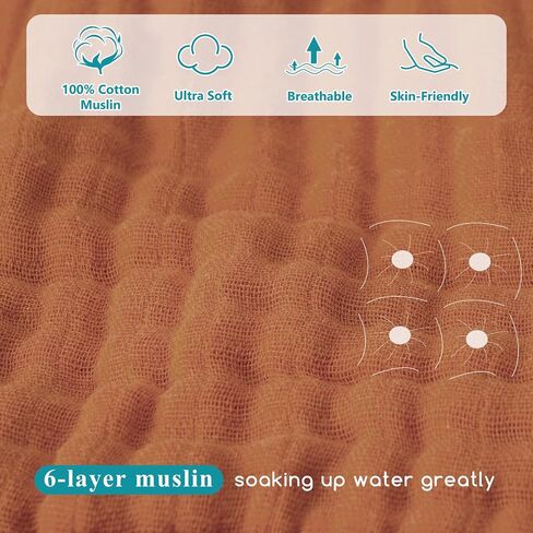 PHF 2 Pack Baby Hooded Towels, 100% Muslin Cotton Baby Bath Towel with Hood for Newborn, Infant, Toddler, Ultra Soft and Absorbent Baby Essentials Bath Towels for Boys, 32x32Inch, Dinosaur in Saudi Arabia