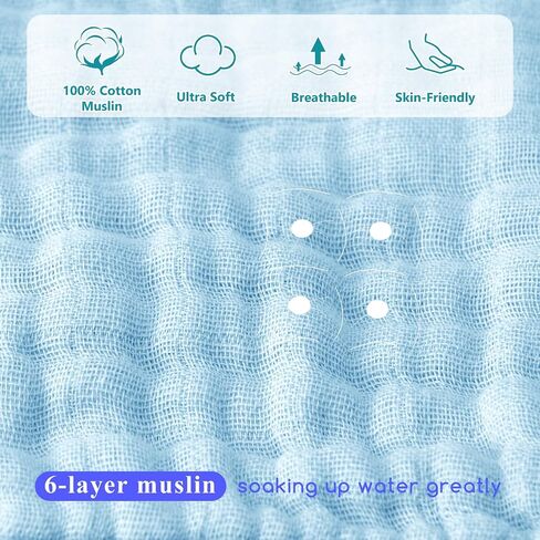 PHF 2 Pack Baby Hooded Towels, 100% Muslin Cotton Baby Bath Towel with Hood for Newborn, Infant, Toddler, Ultra Soft and Absorbent Baby Essentials Bath Towels for Boys, 32x32Inch, Dinosaur in Saudi Arabia