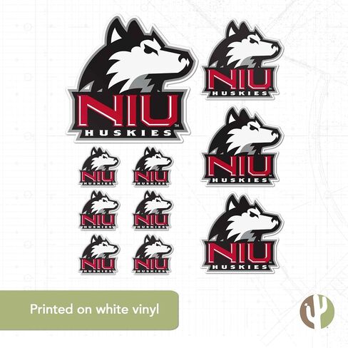 Desert Cactus Northern Illinois University Stickers NIU Huskies Vinyl Decals Laptop Water Bottle Car Scrapbook T3 (Type 3-1) in Saudi Arabia