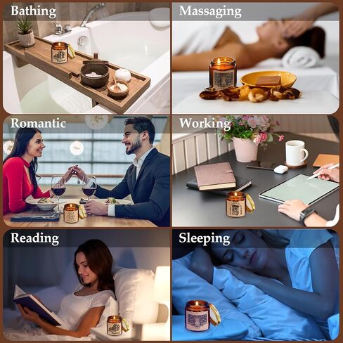 6 قطع من هدايا محبي الكتب من MTLEE، 3.5 أونصة، شموع معطرة، هدايا يوم العشاق، رف كتب ريفي، جرة شمع الصويا لقراء نادي التخرج، كتاب طلاب المدارس، مكتب المعلم (بني) in Saudi Arabia