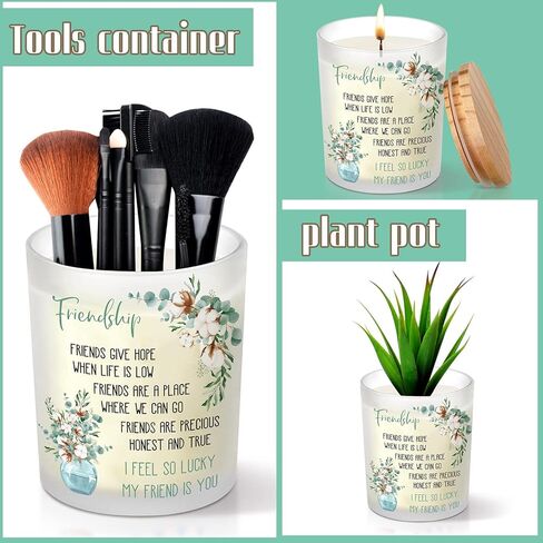 Panelee الصداقة شمعة هدية عيد ميلاد هدايا للنساء هدايا الصداقة للنساء صديق شمعة عيد ميلاد سعيد شموع هدايا للنساء الأصدقاء الصديقات الأزواج (نمط جديد) in Kuwait