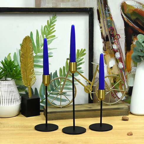 12-Piece Taper Candles, 6-Inch, Royal Blue in Saudi Arabia
