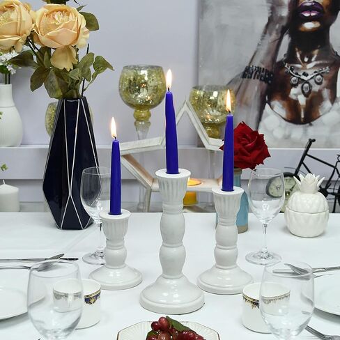 12-Piece Taper Candles, 6-Inch, Royal Blue in Saudi Arabia