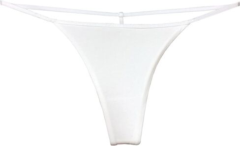Topvee 6 Pack T Back Thong for Women Seamless Underwear G String Thongs Stretch Sexy Cotton Panties in Kuwait