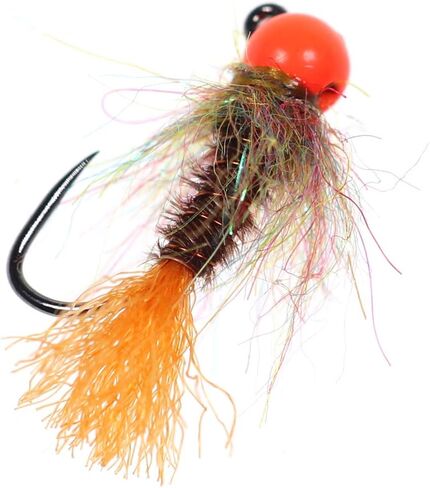 Wifreo يطير الصيد 12 قطعة حبة التنغستن Barbless الحورية تهزهز يطير تشكيلة اليورو الحورية يطير الصيد لسمك السلمون المرقط in Kuwait