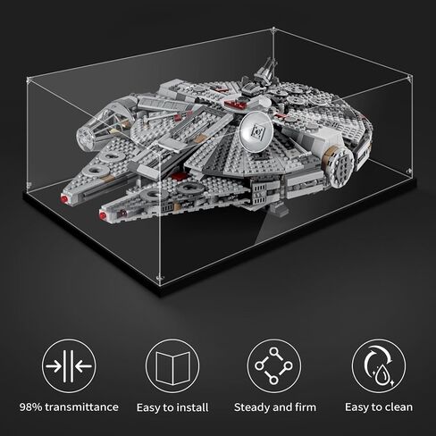 Acrylic Display Case for Lego 75192 Ultimate Millennium Falcon, 34.64x15.35x22.83 (88x39x58cm), Protect Your Collectibles from Dust with a Clear Showcase in Saudi Arabia