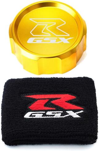 لسوزوكي GSX-R Gsxr 600 750 1000 GSX-R750 gsx-r600 gsxr1000 دراجة نارية CNC سبائك الألومنيوم الجبهة الفرامل السائل خزان غطاء حماية وغطاء خزان جورب (أحمر) in Kuwait