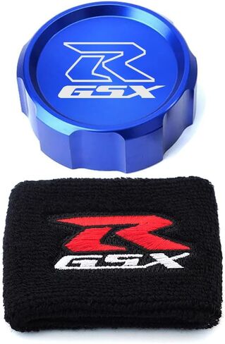 لسوزوكي GSX-R Gsxr 600 750 1000 GSX-R750 gsx-r600 gsxr1000 دراجة نارية CNC سبائك الألومنيوم الجبهة الفرامل السائل خزان غطاء حماية وغطاء خزان جورب (أحمر) in Kuwait