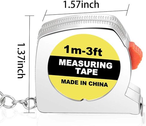 24 حزمة شريط قياس سلاسل المفاتيح شريط قياس صغير قابل للسحب شريط قياس، 1 متر/ 3 قدم in Kuwait