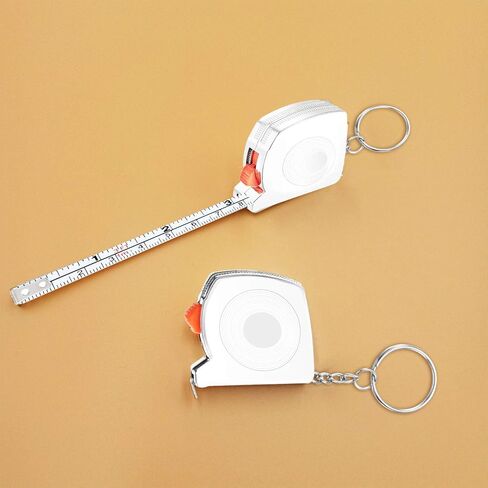 24 حزمة شريط قياس سلاسل المفاتيح شريط قياس صغير قابل للسحب شريط قياس، 1 متر/ 3 قدم in Kuwait