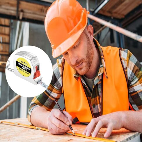 24 حزمة شريط قياس سلاسل المفاتيح شريط قياس صغير قابل للسحب شريط قياس، 1 متر/ 3 قدم in Kuwait