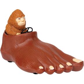 الملحقات Archie McPhee Bigfoot Joyride: قدم كبيرة بما يكفي لتناسب قدميه - لعبة مضحكة مبتكرة للسحب إلى الخلف، بني