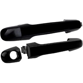 OCPTY Door Handles Exterior Passenger Right Side Replacement fit 2006-2012 for Hyundai Elantra Outside Door Handles Black(2pcs)