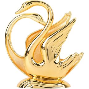 Napkin Holder, Swan Design Rustproof Alloy Elegant Style Metal Napkin Holder Golden Swan Shape Napkin Holder Tissue Dispenser for Napkin Bar Hotel