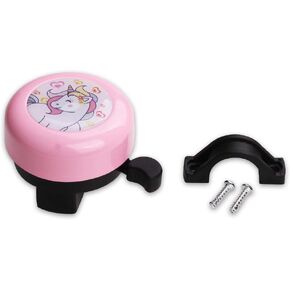 Bike Bell for Kid Girls, Cute Girly Rabbit Children's Bike Accessory Safe Cycling Ring Horn for Bicycle Handlear - Pink