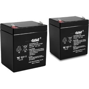 Casil CA1240 Genuine 12V 4Ah SLA Alarm Battery (2 Pack)