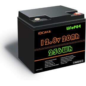 LiFePO4 12V 12Ah Battery, 4000+ Cycles Rechargeable Lithium Battery, Built-in BMS, Perfect for Ride on Toys, Scooters, Fish Finders, Small UPS
