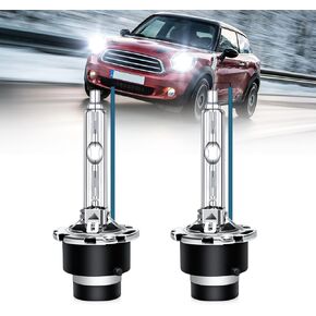 OPP ULITE D2S Bulbs 35W Xenon White, Plug & Play Replacement Bulb 12V 5500K 35W Metal Stents Base Lamp for Car Automotive, 2PC Pack (HI D2S)