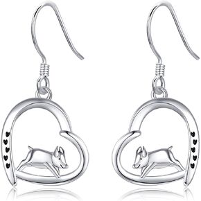 Pig Earrings Sterling Silver Pig Dangle Earrings Farm Animal Jewelry Gifts for Women in Saudi Arabia