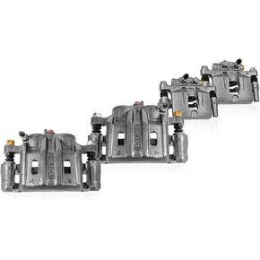 Callahan Brake Parts CCK03362 [4] FRONT + REAR Premium Semi-Loaded OE Calipers + Hardware Brake Kit