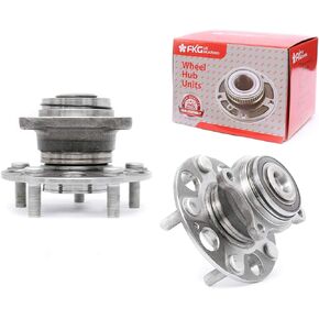 FKG 512256 Rear Wheel Bearing Hub Assembly fit for 2006-2010 Acura CSX (ABS Models), 2006-2011 Honda Civic (ABS Models, EX & Si Models Only), Set of 2
