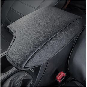 PIMCAR Center Console Cover Compatible with Ford Ranger 2019-2023 Armrest Cushion Custom PU Leather Protector Interior Accessories Black(Not for 2023 Ranger XL/Raptor/Wildtrak)