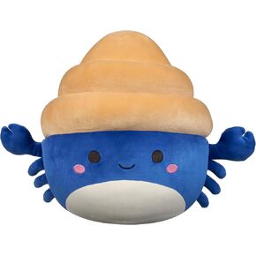 Squishmallow Original 12 بوصة Lenore Navy وTan Hermit Crab - قطيفة Jazwares الرسمية (متوسطة الحجم)