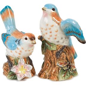 Fitz & Floyd Toulouse Salt and Pepper Set, Blue, 2 Piece