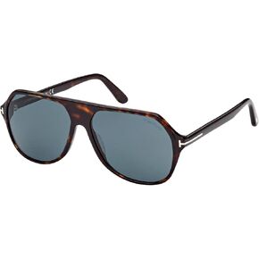 Sunglasses Tom Ford FT 0934 Hayes 52V Shiny Classic Dark Havana/Teal Lenses
