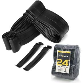 Universal Bike Butyl Inner Tubes for Road, Mountain, and Junior Range Bikes - Sizes 12", 14", 16",20", 24", 26" with 32mm Schrader Valve（2Pcs）