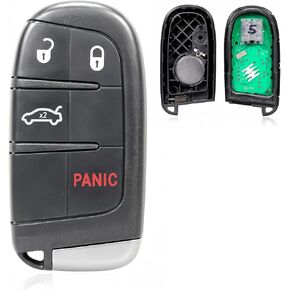 Replacement Keyless Entry Remote Car Key Fob M3M-40821302 433MHz 46 Chip 4 Button for Dodge Charger Chrysler 300 2011 2012 2013 2014 2015 2016 2017 2018 & Dodge Dart 2014 2015 2016