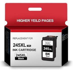 PG-245XL Black Ink Cartridges Replacement for Canon 245 245XL pg245 pg-245 for PIXMA MG2420 MG2522 MG2525 MG2920 MG2922 MG2924 MG3020 MG3022 MG3029 TS202 TS302 TS3120 TS3320 TR4520 Printer (1 Black)