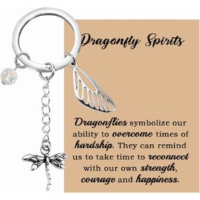MAOFAED Dragonfly Gift Dragonfly Keychain Dragonflies Symbolize Our Ability To Overcome Times Of Hardship