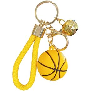 Basketball Keychain Sports Ball Key Chain KeyRings Sports Fan Lover Gift for Women Boys Girls Men
