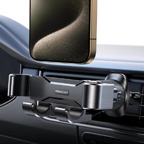 Miracase Phone Holder for Car Vent 2024 Upgrade Double Steel Air Vent Clip Gravity Car Phone Mount Hand-Free Universal Car Phone Holder fits for iPhone, Samsung, Google